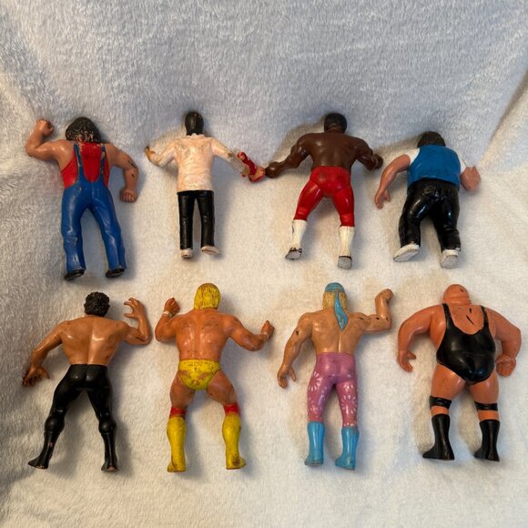 Vintage 1980’s Lot of 8 WWF Wrestling LJN Titan Sports Action Figures - Picture 2 of 11